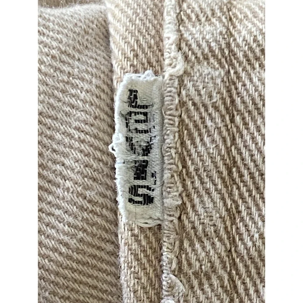 VTG 70s Levi's 693 Cut-off Tan White‎ Tab Size 31